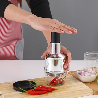 Picadora manual de alimentos